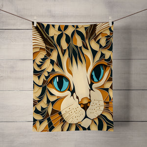 Tiger Cat Face Shower Curtain