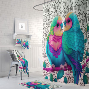 Love Birds Shower Curtain