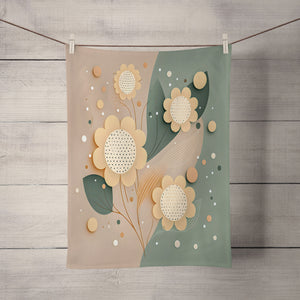 Sage and Rose Floral Shower Curtain