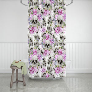 Skulls and Roses Shower Curtain