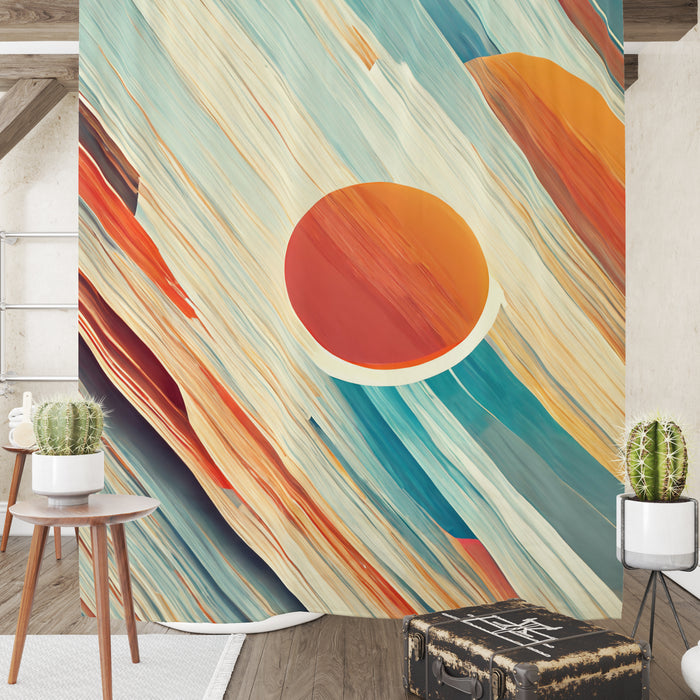 Sunset Abstract Shower Curtain