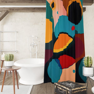 Modern Colorful Abstract Shower Curtain