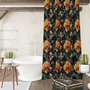 Delicate Rose Floral Shower Curtain