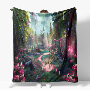 Magical Forest Fleece Blanket