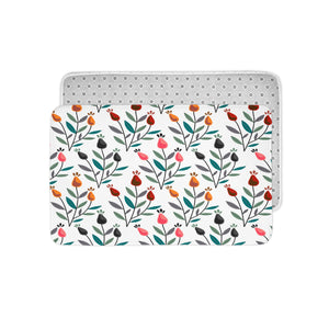 Spring Tulips Floral Shower Curtain Optional Towels and Mat