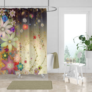 Blooms Floral Shower Curtain Optional Set