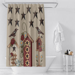 Birdhouse Shower Curtain