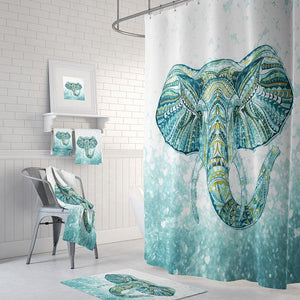 Brokeh Elephant Shower Curtain
