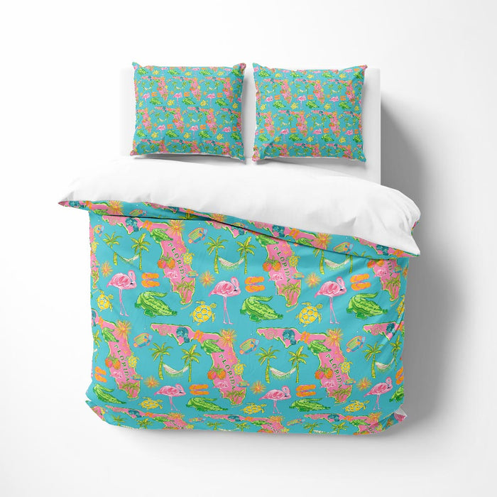 Tropical Florida Theme Comforter or Duvet Cover