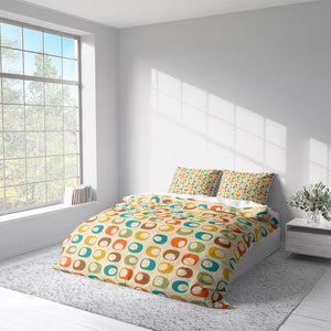 Midcentury Modern Circles Comforter or Duvet Cover