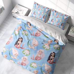 Blue Mermaid Comforter or Duvet Cover