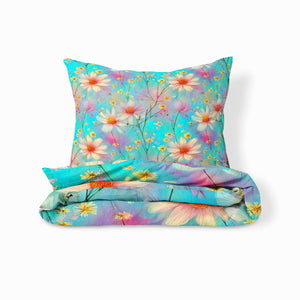Wildflower Kissed Floral Bedding Set, Reversible Comforter, Or Duvet Cover