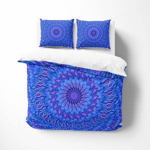 Sea Blue Mandala Batik Bedding