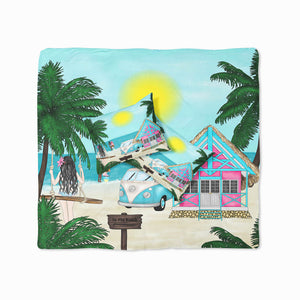 Tropical Beach Surfer Bedding Set Comforter or Duvet Cover, Twin, Full, Queen, King,