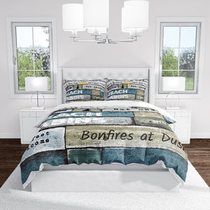 Beach Theme Bedding Set Comforter or Duvet Cover