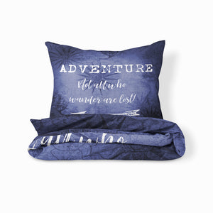 Blue Adventure Theme Bedding