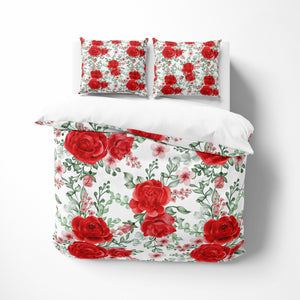 Classic Rose Floral Bedding Set