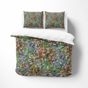 Pinecone Floral Bedding