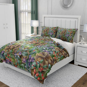 Pinecone Floral Bedding