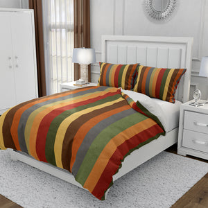 Earthtone Stripes Bedding