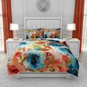 Melonscal Floral Bedding