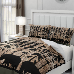 Rustic Bear Comforter OR Duvet Cover Set