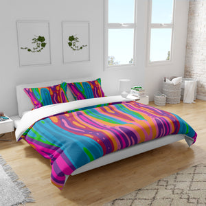 Hippie Hype Abstract Comforter OR Duvet Cover Set