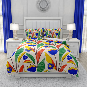 Folk Art Floral Comforter OR Duvet Cover Set