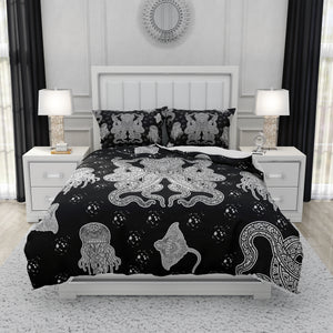 Etched Octopus Comforter OR Duvet Cover Set