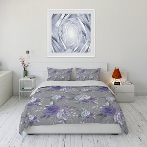 Comforter or Duvet Cover Lavender Rose Floral