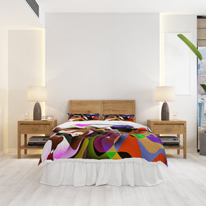Comforter or Duvet Cover Color Crazy Abstract
