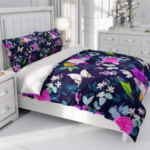 Floral Bedding Set Cheerful Rose Comforter or Duvet Cover