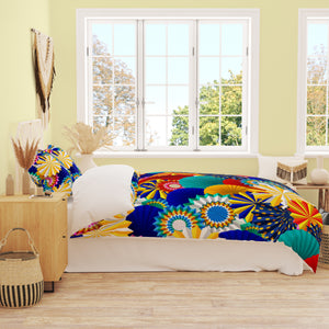 Festive Floral Bedding Set Comforter or Duvet Cover