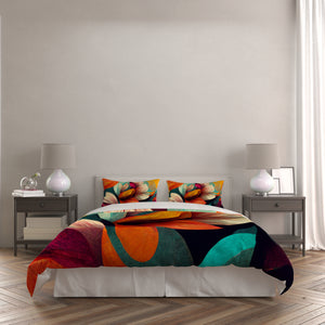 Boho Lilly Floral Abstract Bedding Comforter or Duvet Cover