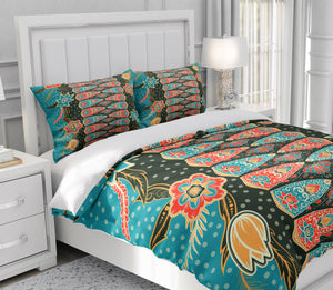 Turquoise Boho Pattern Bedding Comforter or Duvet Cover