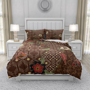 Brown Boho Pattern Bedding Comforter or Duvet Cover