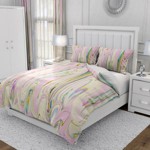 Unicorn Taffy Comforter OR Duvet Cover Set Boho Swirls