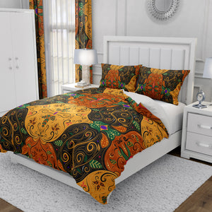 Boho Batik Earthtones Comforter OR Duvet Cover Set