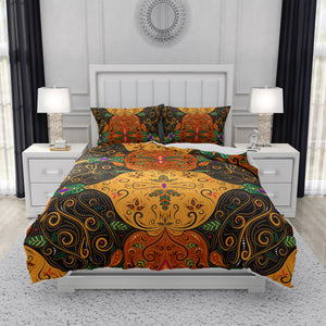 Boho Batik Earthtones Comforter OR Duvet Cover Set