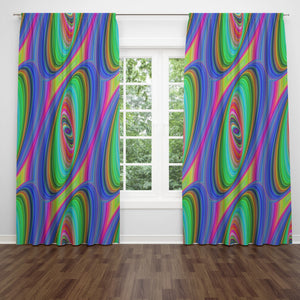 Hippie Vibe Window Curtains Chic Artsy Window Treatments