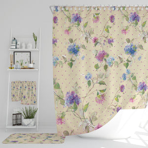 Timeless Rose Vintage Floral Shower Curtain