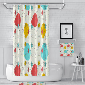 Vintage Morning  Mid Century Design Curtain, Bath & Towel Set