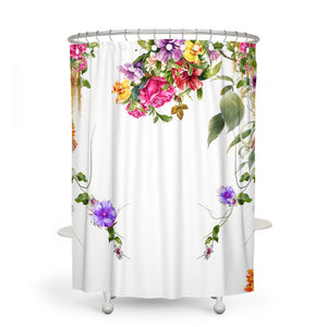 Floral Vines Shower Curtain
