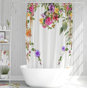 Floral Vines Bathroom Decor