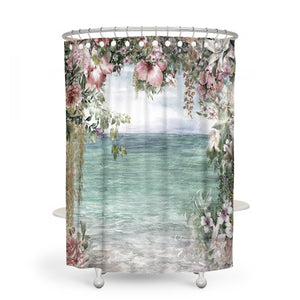 Tropical Floral Shower Curtain