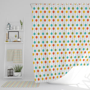 Fun Mid-Century Modern Shower Curtain