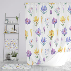 Petite Botanical Shower Curtain Bathroom Decor
