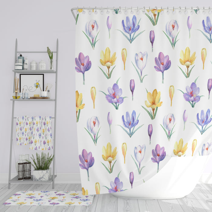 Petite Botanical Shower Curtain Bathroom Decor