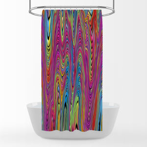 Hippie Swirl Bathroom Decor Shower Curtain