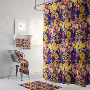 Sugar Skull Shower Curtain Bathroom Decor Frida Design
